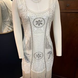 Unique Vintage 1920s Flapper Dress Size L